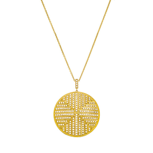 Stella Medallion Pendant Necklace - Main Img