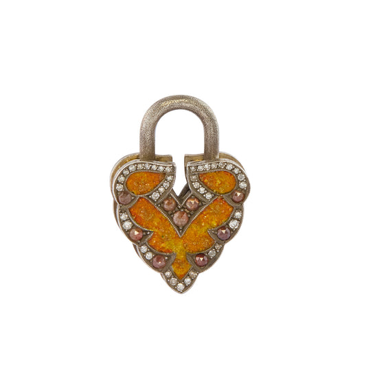 Aspen Leaf Micro Mosaic Padlock - Main Img