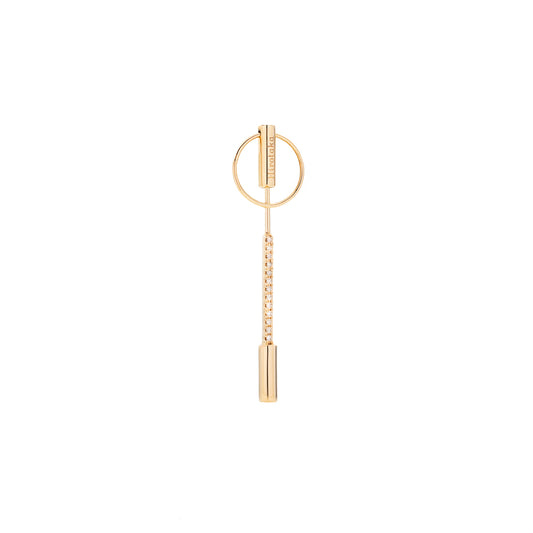 Diamond Back Spear Puncture Earring - Main Img