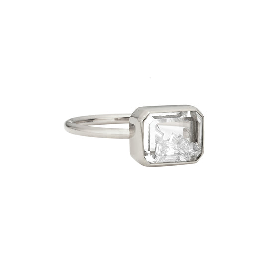 Diamond Kaleidoscope Shaker Esmeralda Ring - Main Img