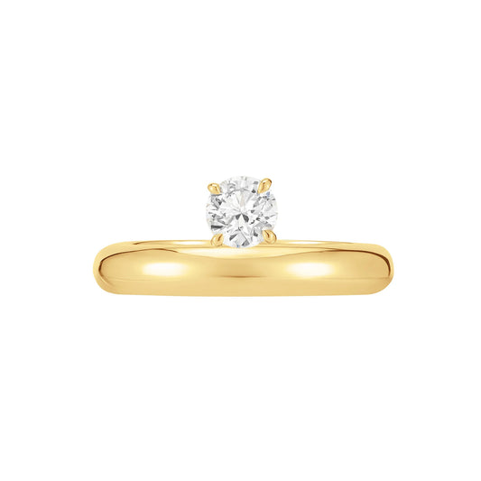 Floating Round Ring - Yellow Gold - Main Img