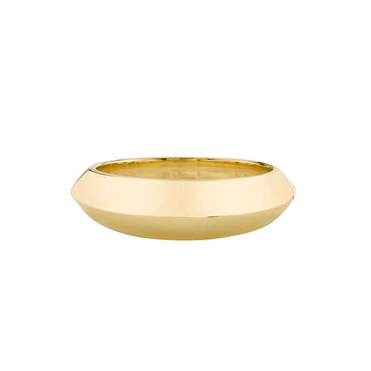 Knife Edge Crescent Ring - Main Img