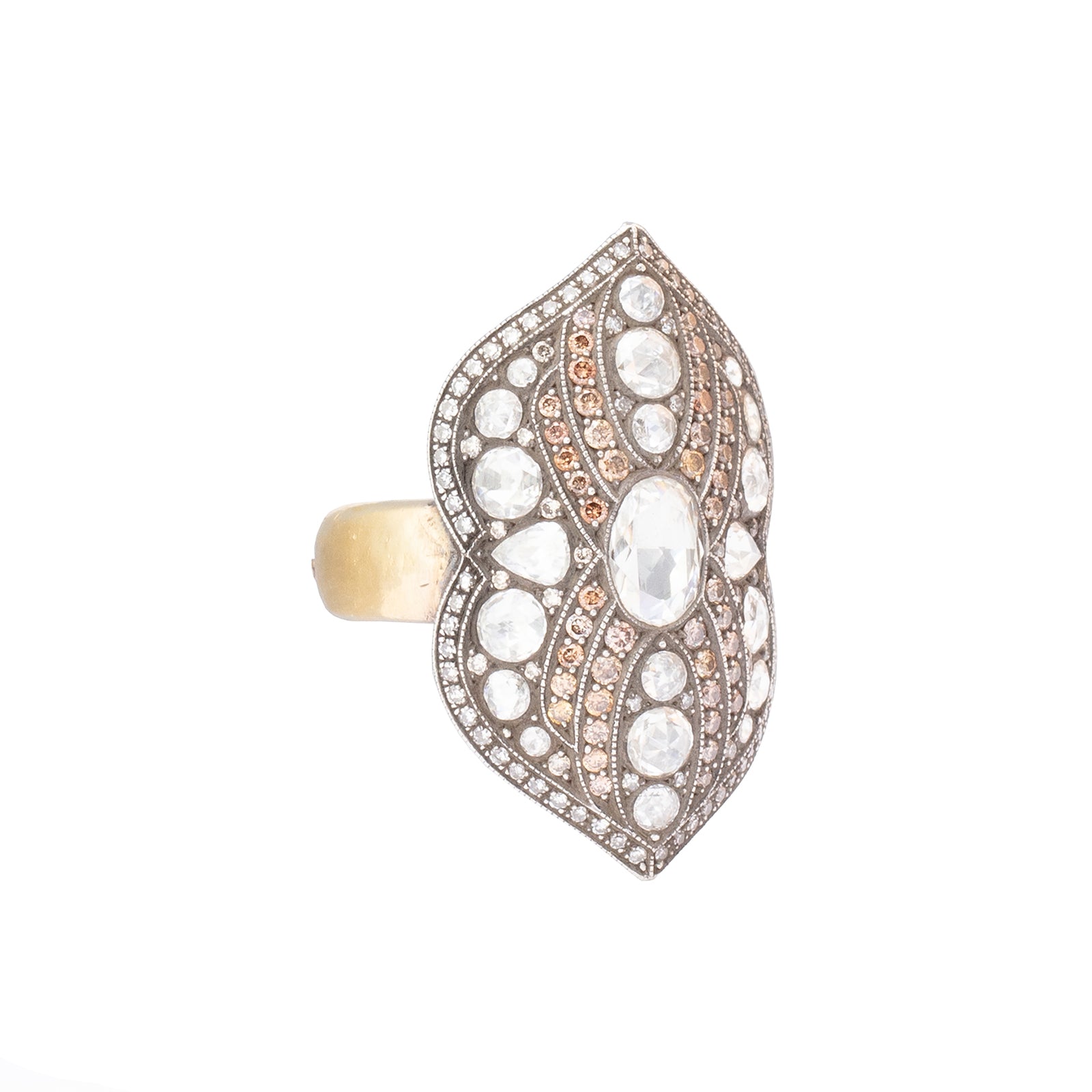 Sevan Bıçakçı Theodora Fancy Diamond Shield Ring - Rings - Broken English Jewelry