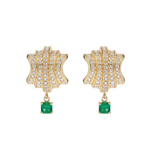 Fluid Staircase Drop Earrings - Main Img