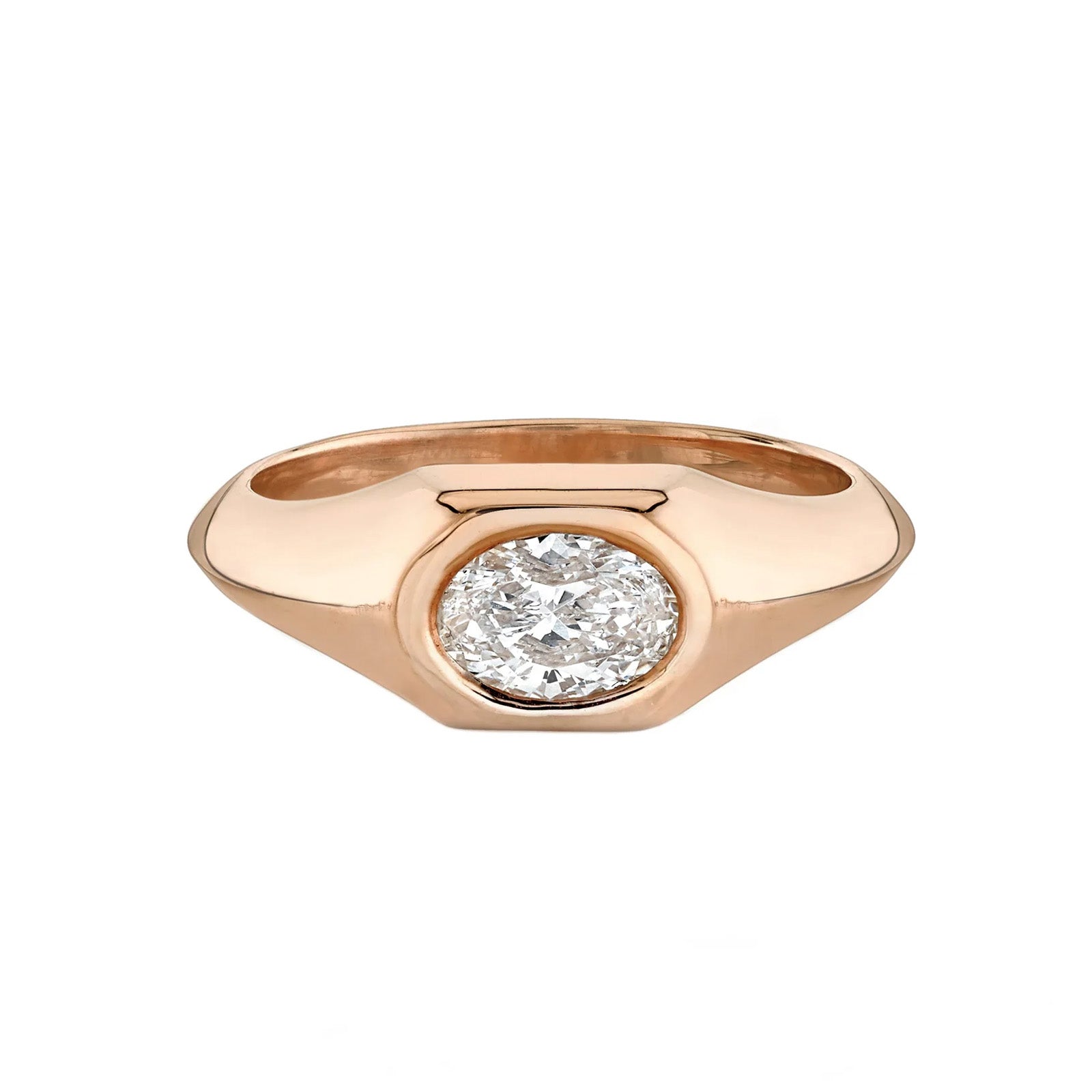 U*G様 oval pinkie ring W OVY Oval Pinky Signet Ring | Côté Caché | Wolf & Badger