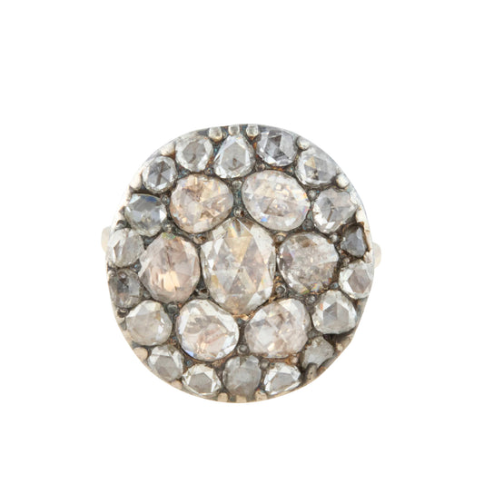 Diamond French Victorian Cluster Ring - Main Img