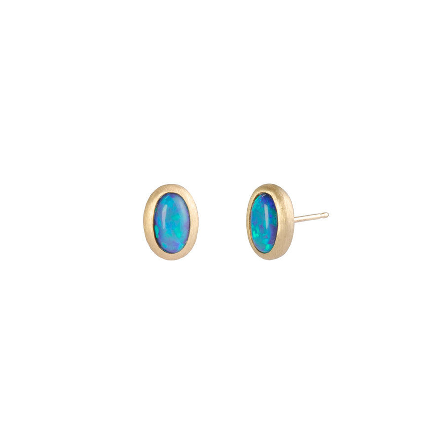 Loriann Stevenson Oval Opal Bubble Studs  - Earrings - Broken English Jewelry