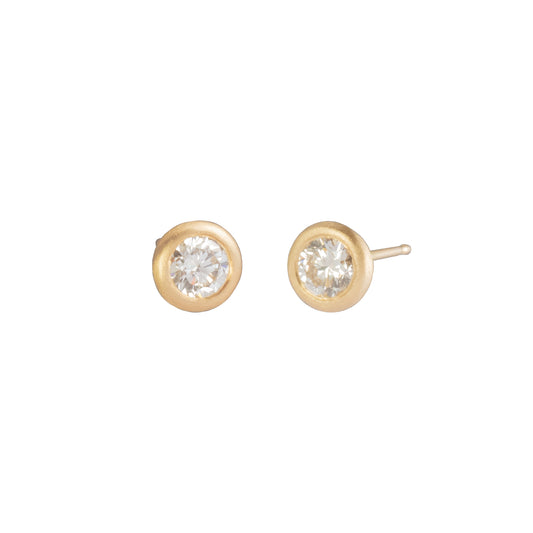 Full Cut Diamond Stud Earrings - Main Img