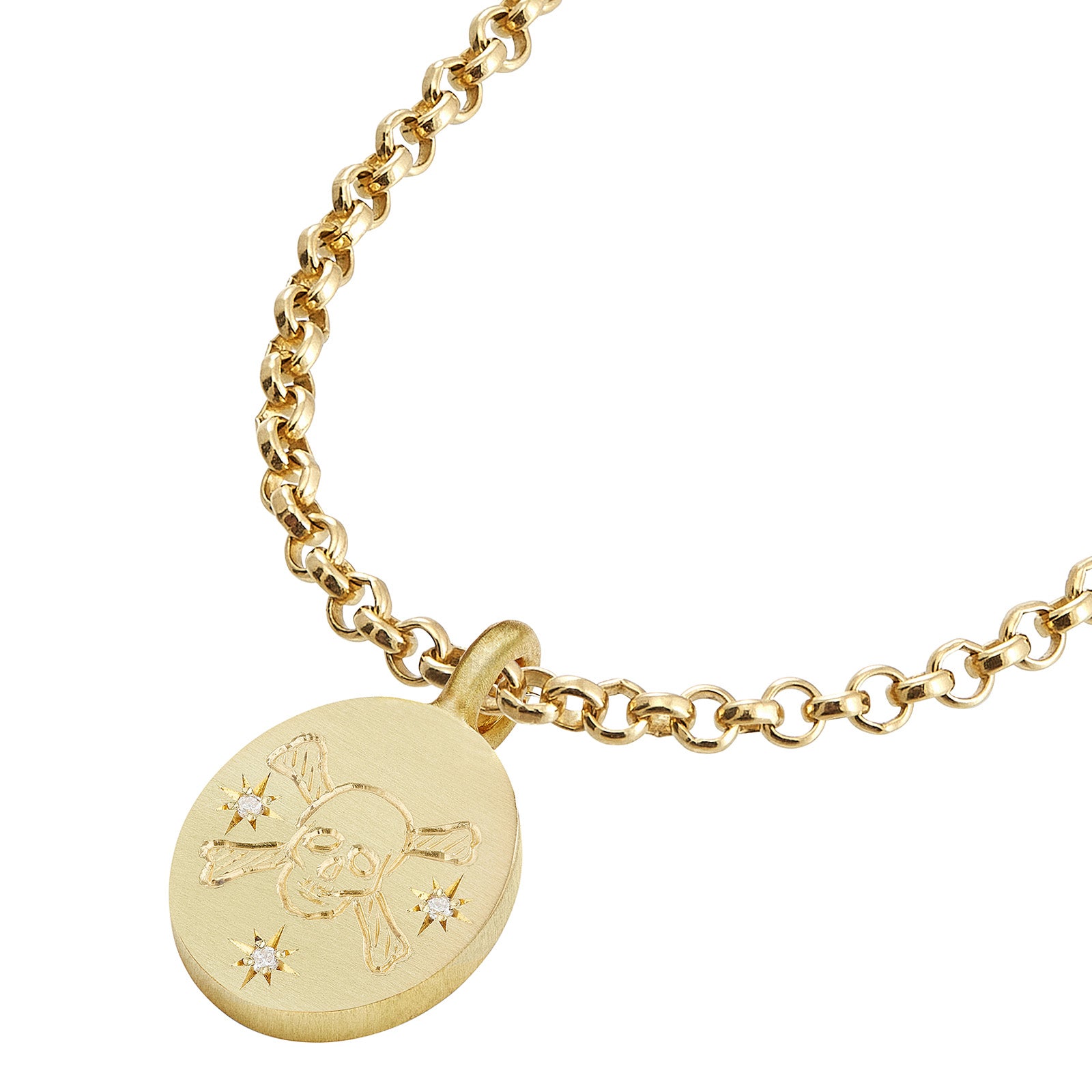 Cece Till Death Do Us Part Rococo Ribbon Pendant Necklace - Necklaces - Broken English Jewelry detail view, back side