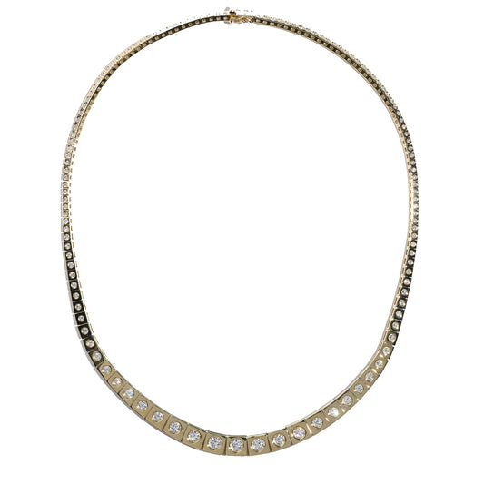 Diamond Riviere Leggo Tennis Necklace - Main Img