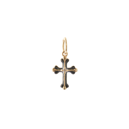 Onyx Cross Charm - Main Img
