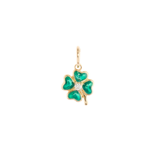 Sea Green Clover Charm - Main Img