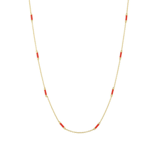 16" Apple Bar Chain Necklace - Main Img