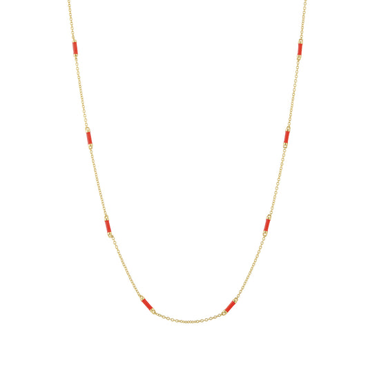 18" Apple Bar Chain Necklace - Main Img