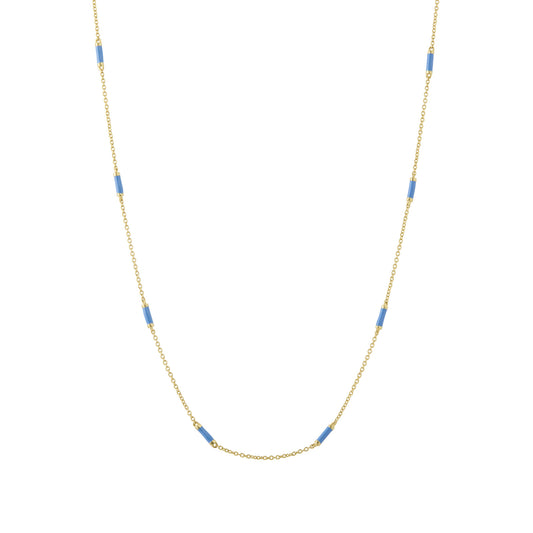 16" Lapis Bar Chain Necklace - Main Img
