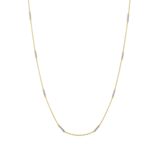 16" Lavender Bar Chain Necklace - Main Img