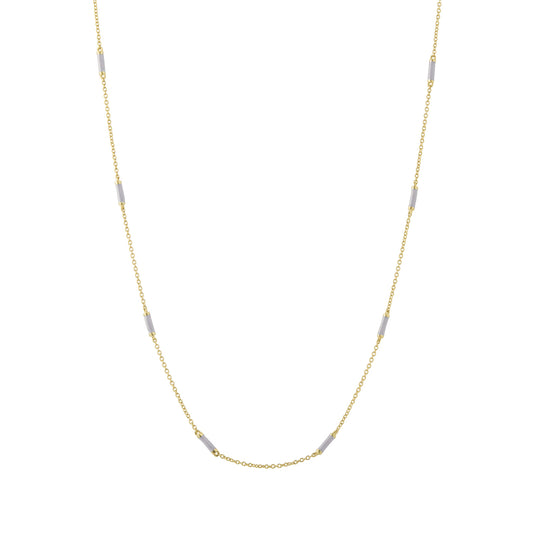 18" Lavender Bar Chain Necklace - Main Img