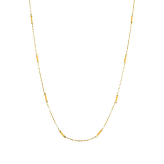16" Marigold Bar Chain Necklace - Main Img