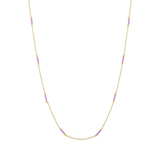 18" Peony Bar Chain Necklace - Main Img