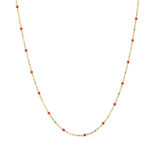 16" Apple Dot Ball Chain Necklace - Main Img