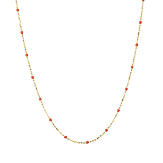 18" Apple Dot Ball Chain Necklace - Main Img