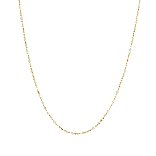 16" Blanc Dot Ball Chain Necklace - Main Img