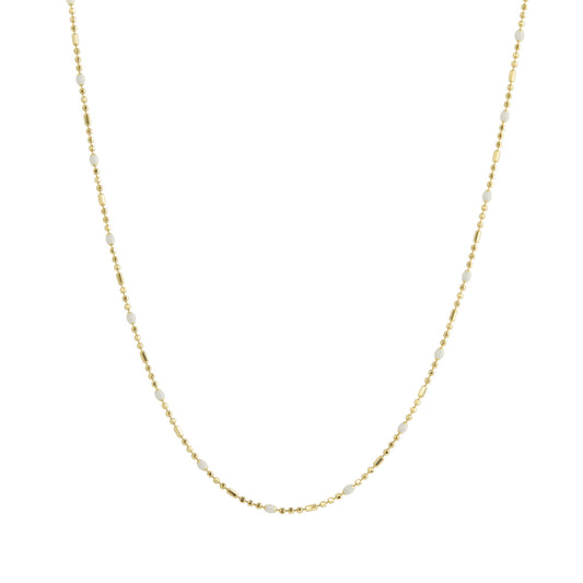 18" Blanc Dot Ball Chain Necklace - Main Img