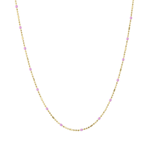 16" Peony Dot Ball Chain Necklace - Main Img