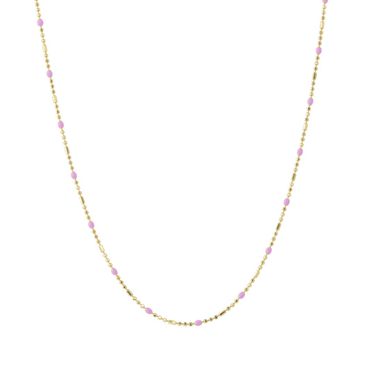 18" Peony Dot Ball Chain Necklace - Main Img