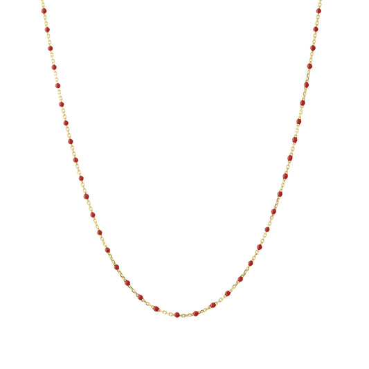 16" Apple Tiny Dot Chain Necklace - Main Img