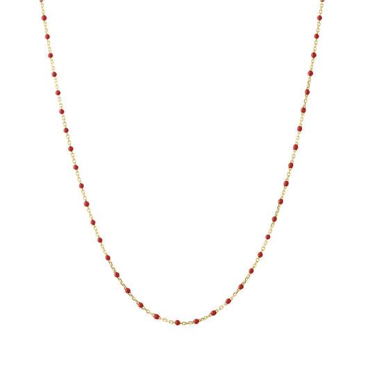 18" Apple Tiny Dot Chain Necklace - Main Img