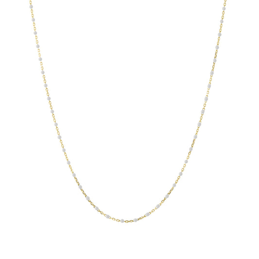 16" Blanc Tiny Dot Chain Necklace - Main Img