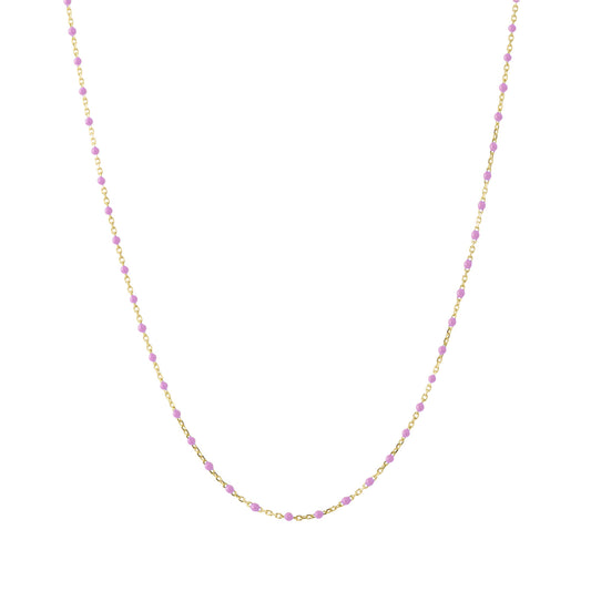 18" Peony Tiny Dot Chain Necklace - Main Img