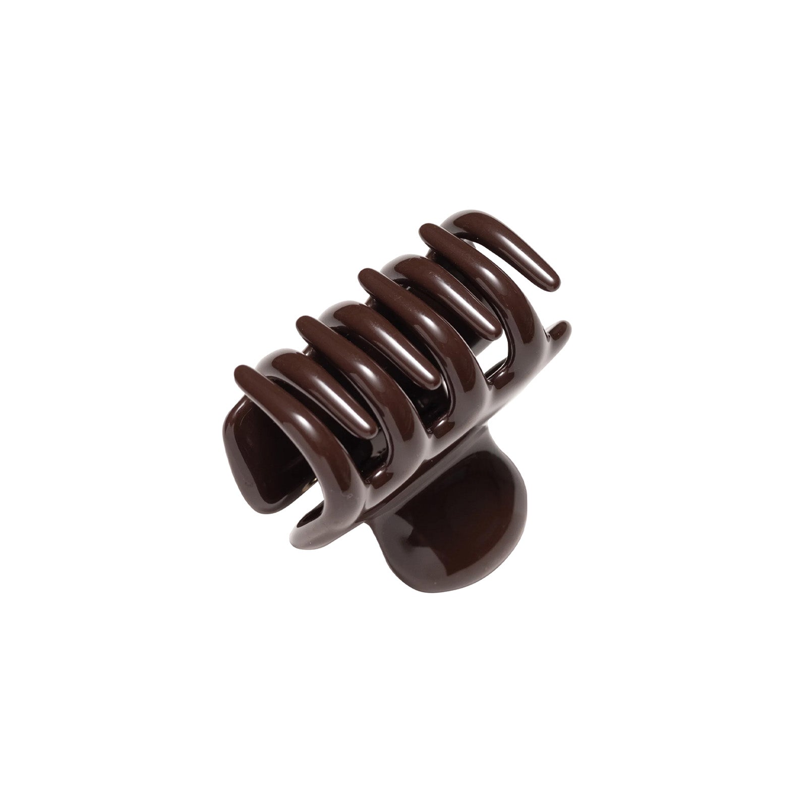 UNDO 2" Claw Clip - Espresso - Accessories - Broken English Jewelry bottom angled view