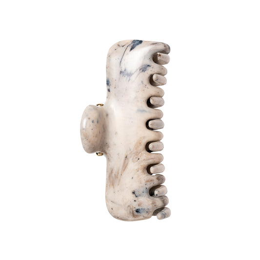 4" Claw Clip - Grey Marble - Main Img