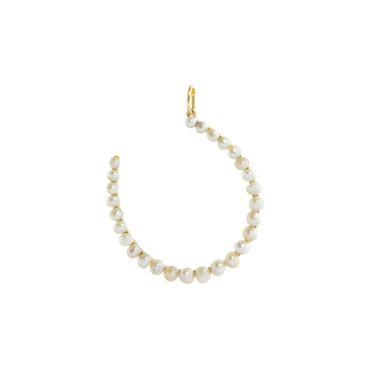 Pearl Horseshoe Pendant - Main Img