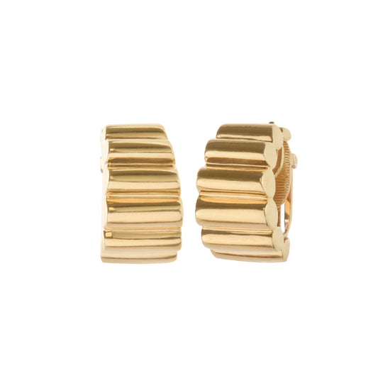 Ribbed Clip On Erwin Reu Earrings - Main Img