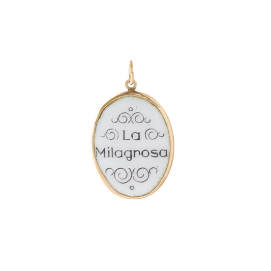The Miraculous One Pendant in Enamel 14K Yellow Gold