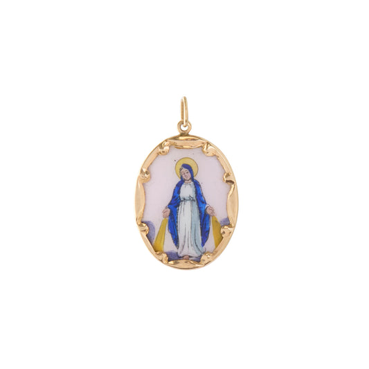 The Miraculous One Pendant in Enamel 14K Yellow Gold - Main Img