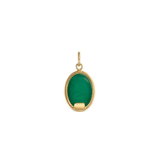 Green Agate Scarab Pendant