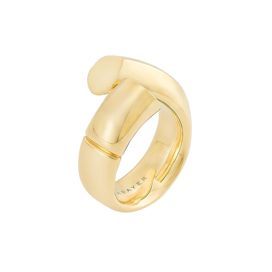 Tabayer Large Oera Ring - Rings - Broken English Jewelry, side view, side angled view