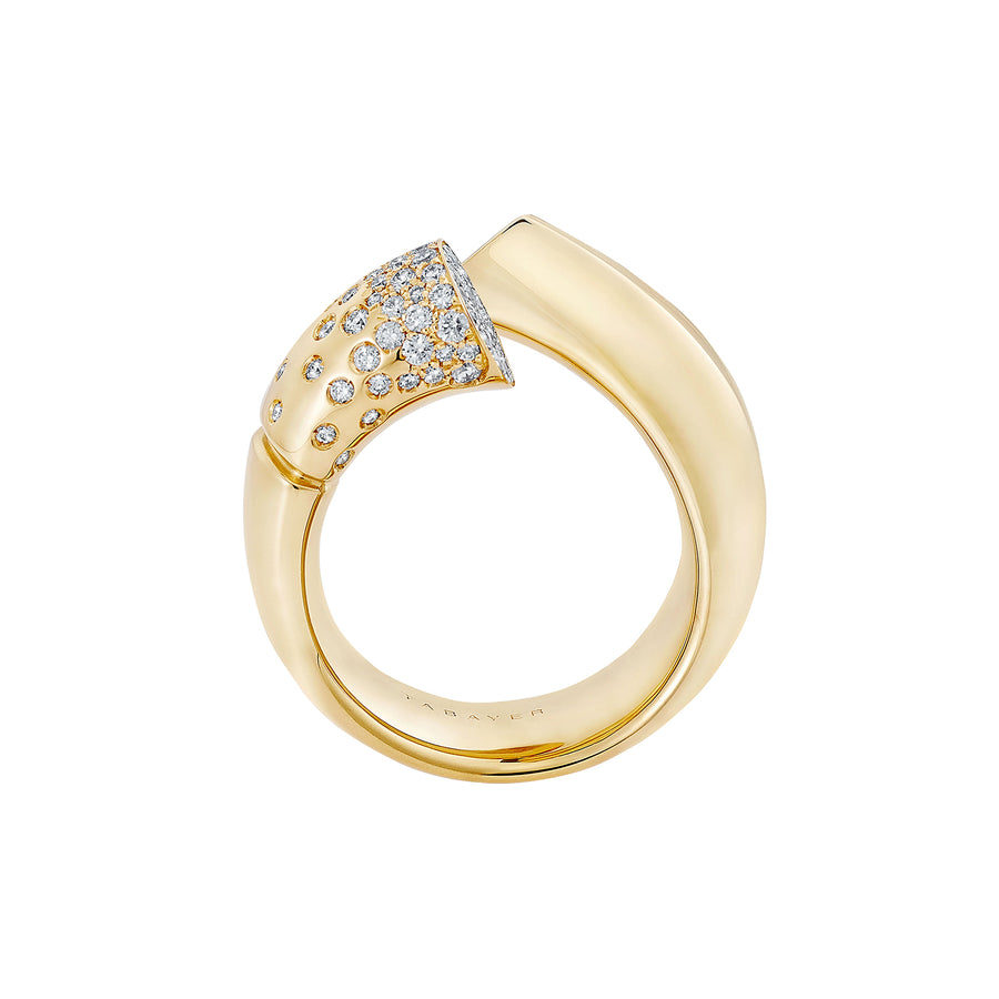 Tabayer Large Diamond Oera Ring - Rings - Broken English Jewelry, side view