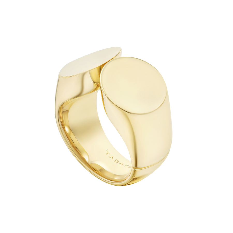 Tabayer Chunky Oera Ring - Rings - Broken English Jewelry, side angled view