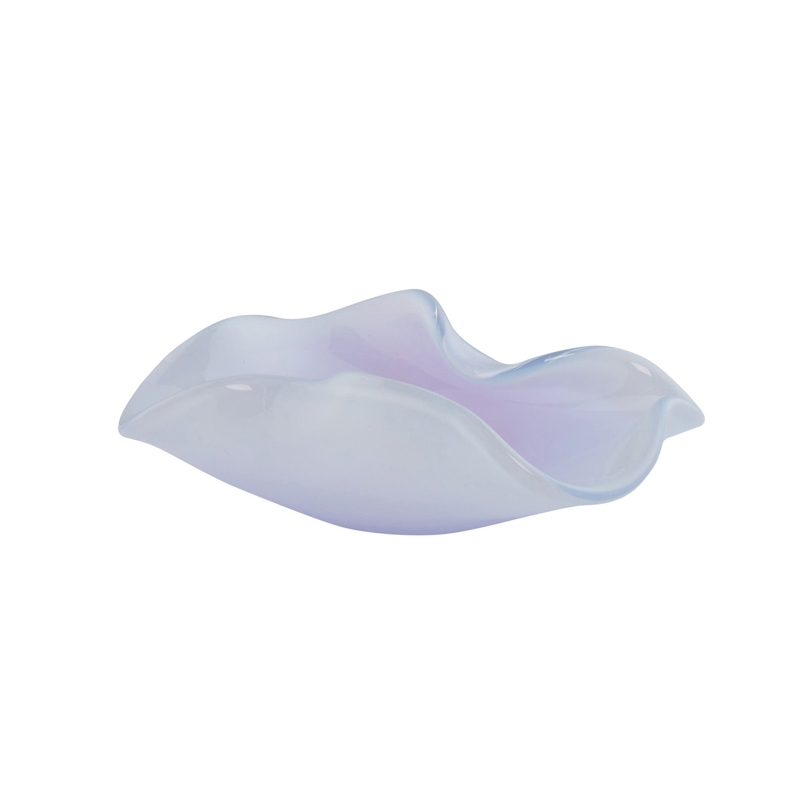 Helle Mardahl One-Of-A-Kind Rose Petal Jewelry Dish - Lavender - Home & Decor - Broken English Jewelry top view side view