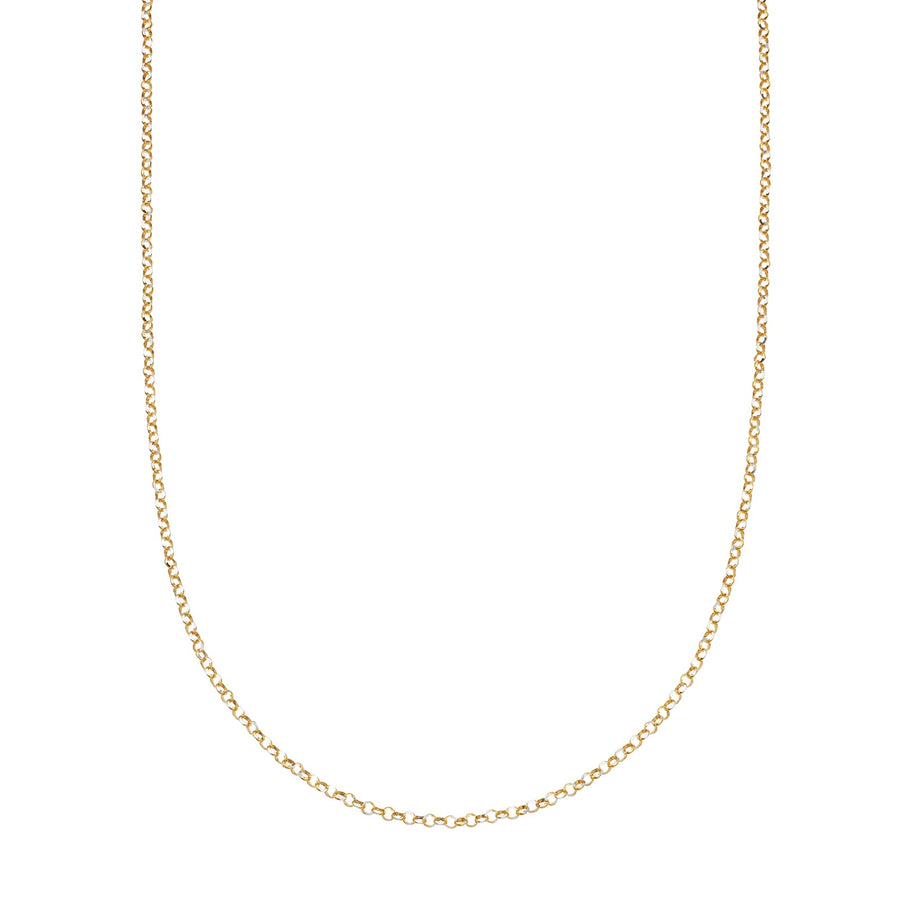 Loquet 18" Rolo Chain - Yellow Gold - Broken English Jewelry