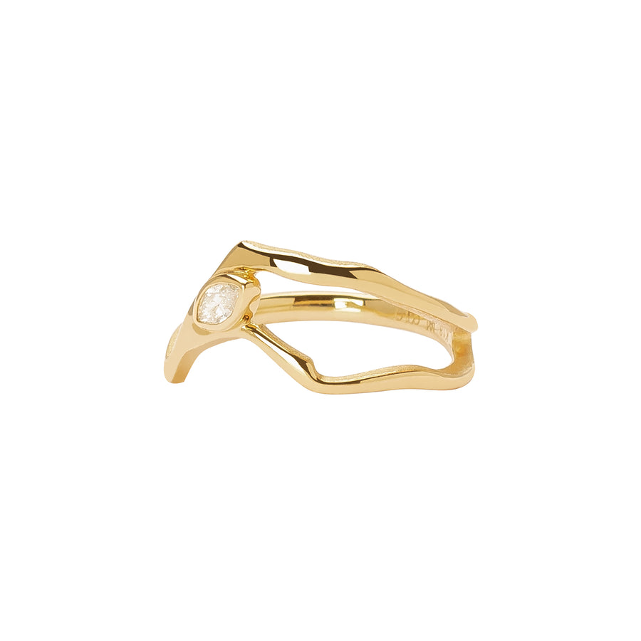 Milamore Kintsugi Diamond Ring I - Rings - Broken English Jewelry