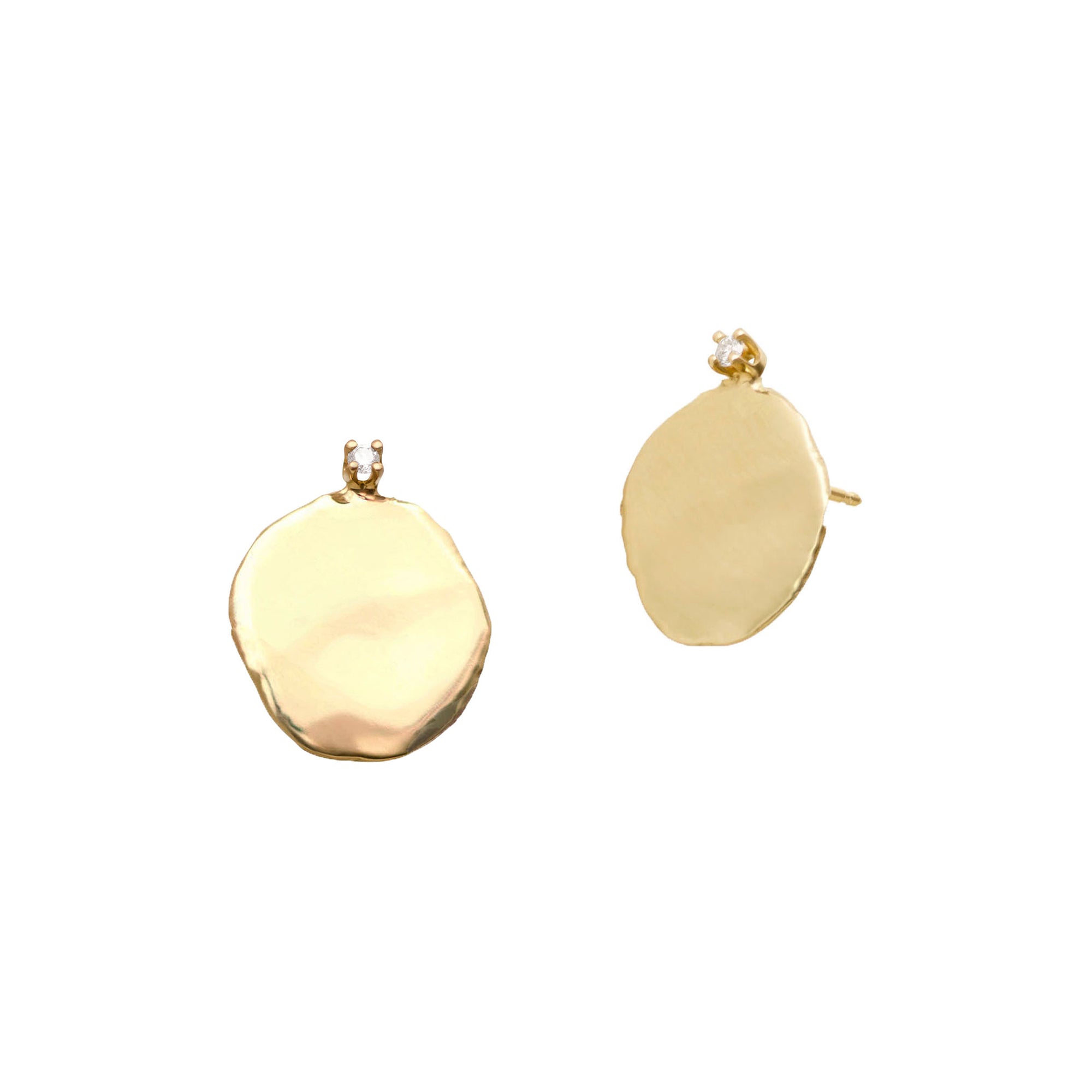 WWAKE XL Disc Studs - Broken English Jewelry
