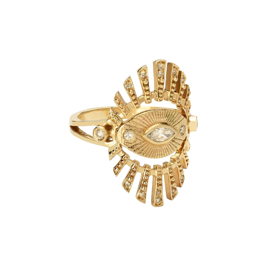 Celine Daoust Protection Sun Eye Ring - Broken English Jewelry