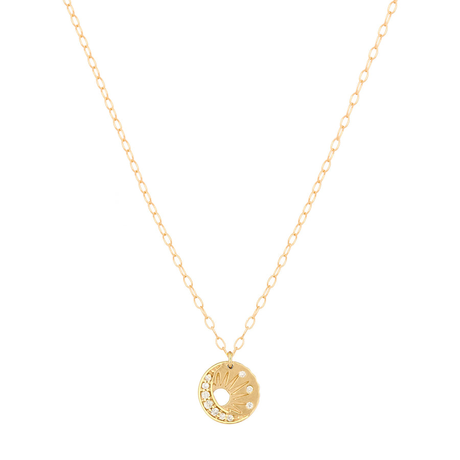 Celine Daoust Baby Sun & Moon Necklace - Necklaces - Broken English Jewelry
