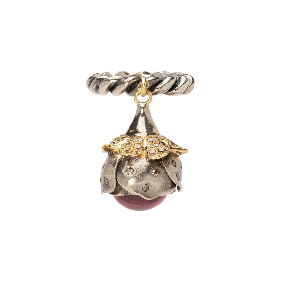 Sylvie Corbelin Matin De Mai Fleuri Mobile Rose Tourmaline Ring - Rings - Broken English Jewelry